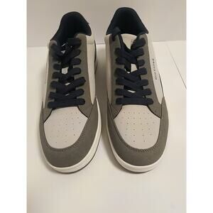 New Tommy Hilfiger Loland R White Gray Low Top Sneakers Men’s Size 10.5 US